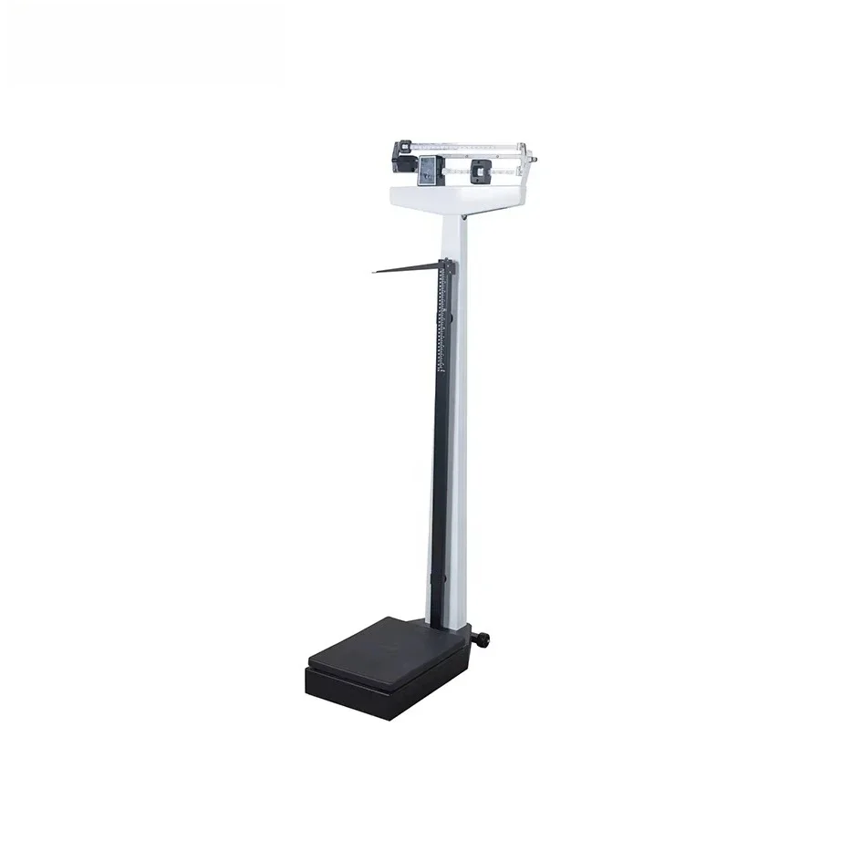 Physician Scale with Height Rod Medical Adult Body Weight Scale and Height Measure Third- Class Dial Scale for Human Hospitals
