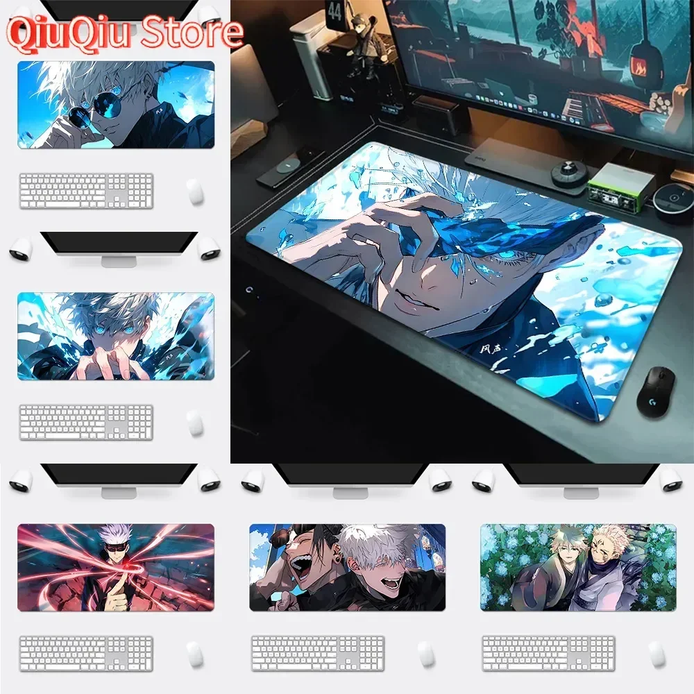 

Jujutsu Kaisen Satoru Gojo Mousepad HD Printing Computer Gamers Locking Edge Non-slip Mouse Pad XXL90x40cm Keyboard PC Desk Pad