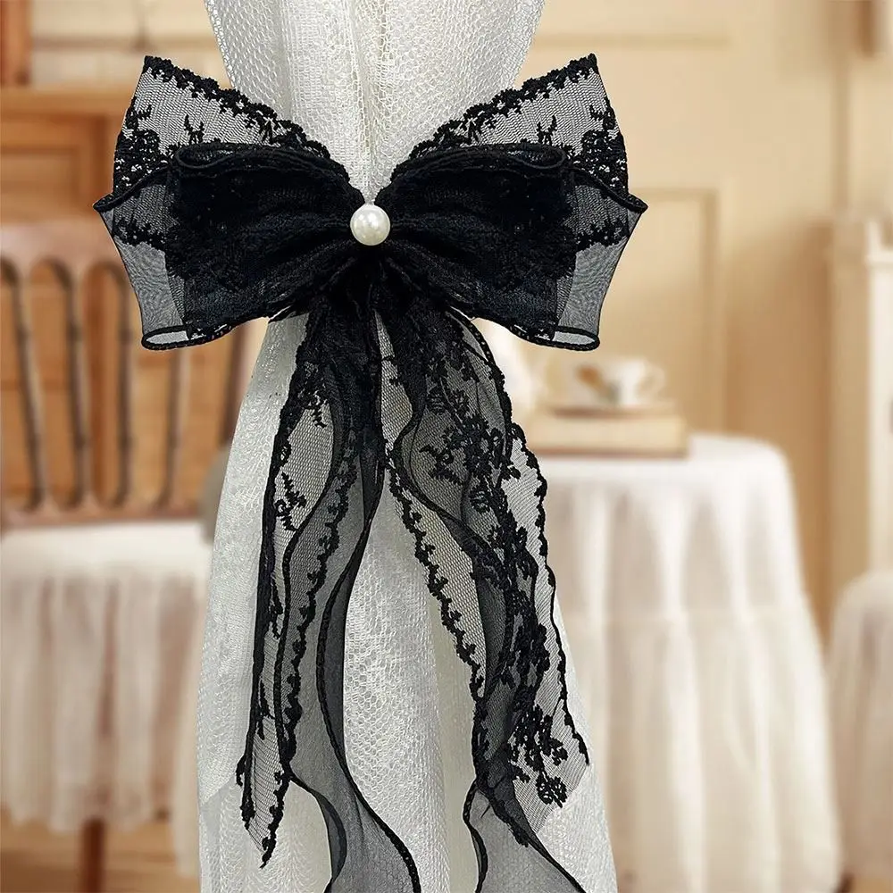 Modern Simple Lace Bow-knot Curtain Tieback Clip Tied Belt Exquisite Curtain Strap Window Curtain Buckles Living Room Home Decor