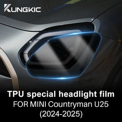 Headlight Film For MINI Countryman U25 Smoke Black Clear Front Tail Rear Lamp TPU Anti-scratch Protection for Mini Cooper