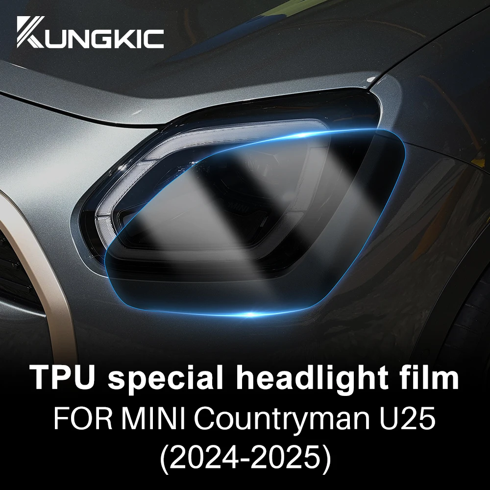 Headlight Film For MINI Countryman U25 Smoke Black Clear Front Tail Rear Lamp TPU Anti-scratch Protection for Mini Cooper