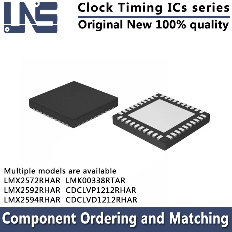 1pcs LMX2572RHAR LMX2592RHAR LMX2594RHAR LMK00338RTAR CDCLVD1212RHAR CDCLVP1212RHAR VQFN-40 6x6 Clock Timing ICs