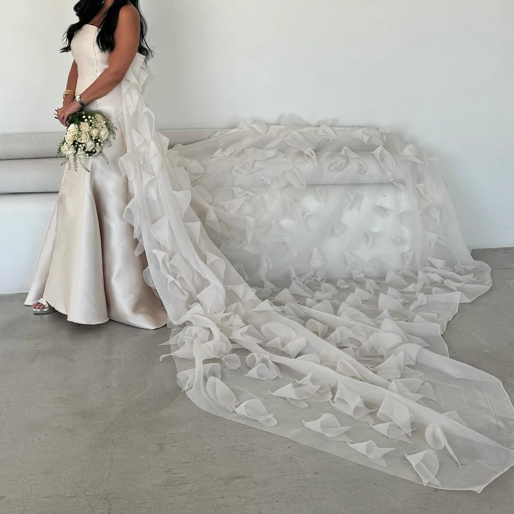 

Customized Mermaid Evening Dresses Floor-length Strapless Sleeveless Prom Gown Simple Fashion Draped Backless Casual Party Gown