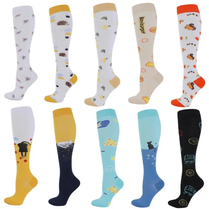 Compression Socks for Men and Women 20-30 mmHg Nursing Athletic Travel Flight for Swelling, Plantar Fasciitis, Sprain,20-30mmhg