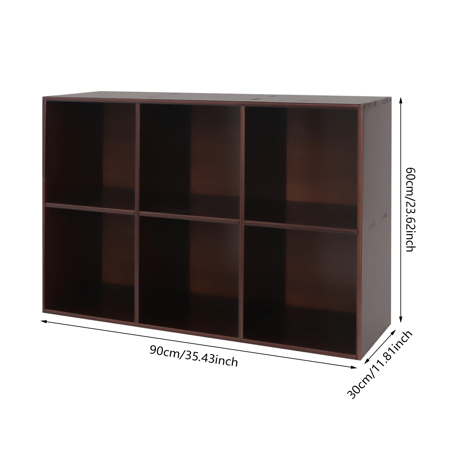 Modern Floor-Standing Wooden Bookshelf - 2-Tier Open Storage Organizer,11.02in Deep Compartments,Sturdy Structure for Home Decor