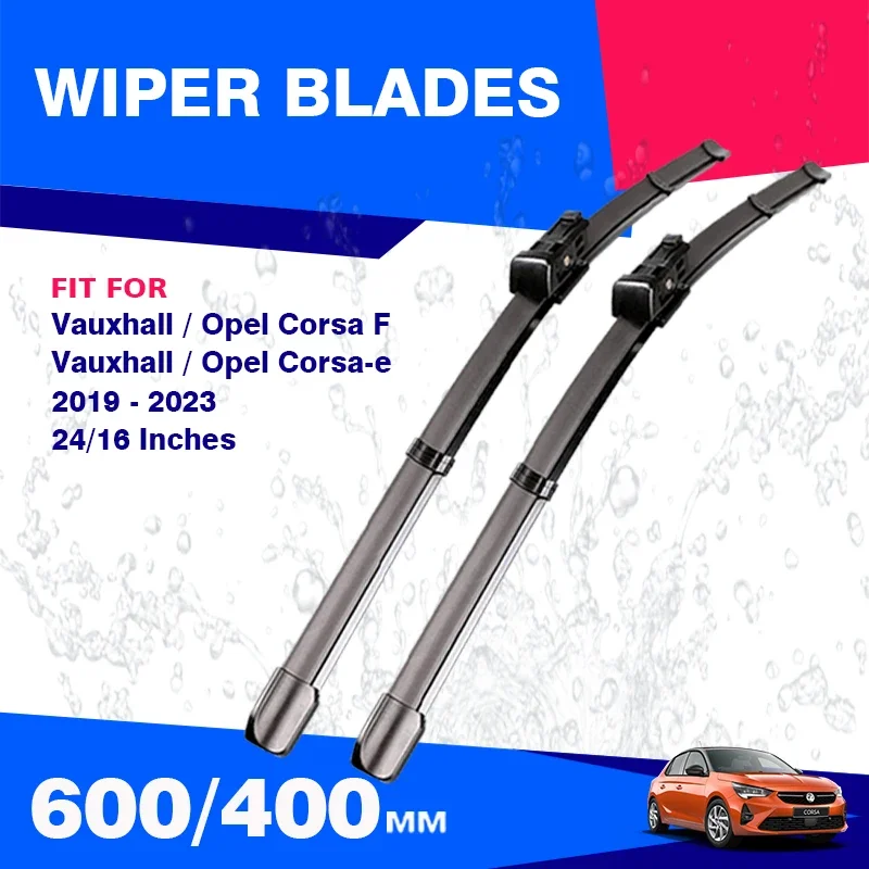 For Vauxhall Opel Corsa F 2019 2020 2021 2022 2023 Front Windshield Wiper Blades Windscreen Window Brushes Accessories