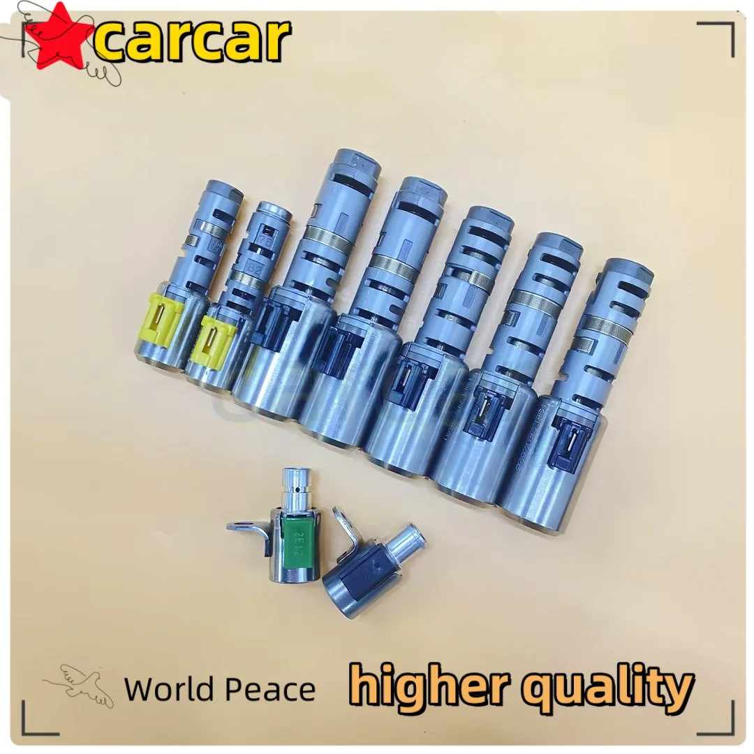 

0C8 Transmission Solenoid Valve Set For VW Touareg Audi Q7 Porsche Cayenne 9-Pcs 0C8 09D DQ500 Gearbox Solenoid Kit