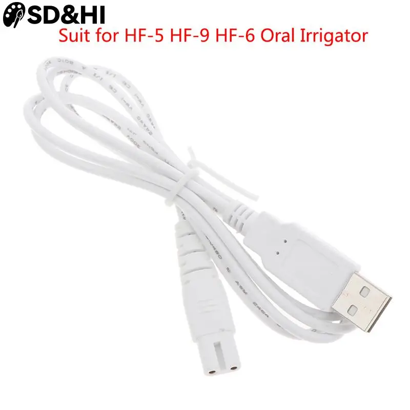 1Pcs USB Cable Charging Line Suit For HF-5 HF-9 HF-6 Oral Irrigator Teeth Water Flosser USB Cable Charging Line Accessories