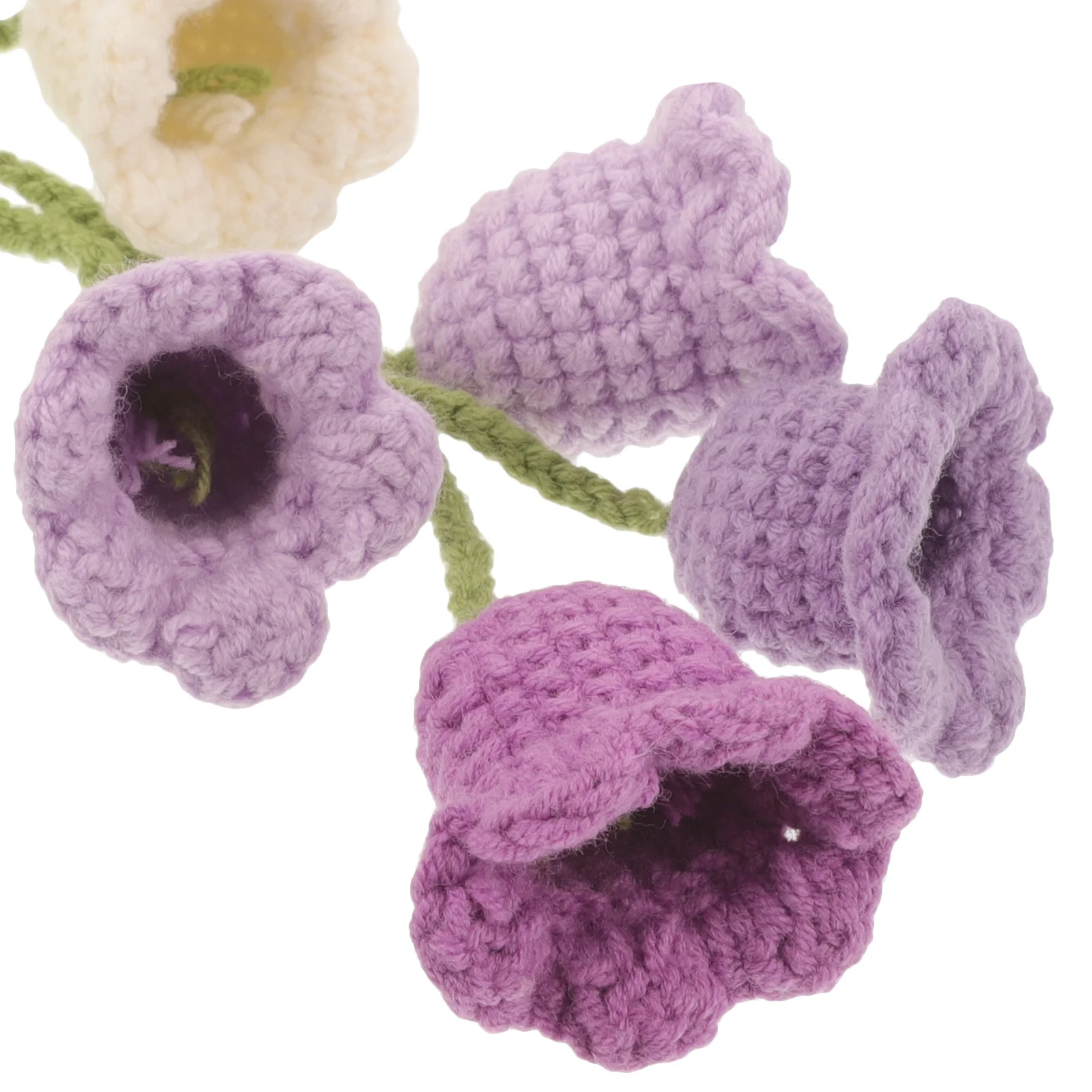 

6Pcs Crochet Car Mirror Hanging Accessories Durable Flower Pendant Cute Decorative Car Ornaments for Rearview Mirror Gift