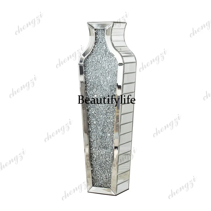 A95 European mirror vase flower arrangement ornament home decoration wedding flower arrangement ornament