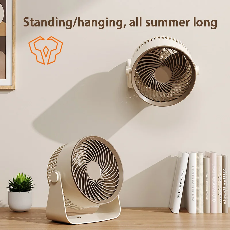 Rechargeable USB Small Fan Silent Office Household Mini Portable Home Bedroom Living Room