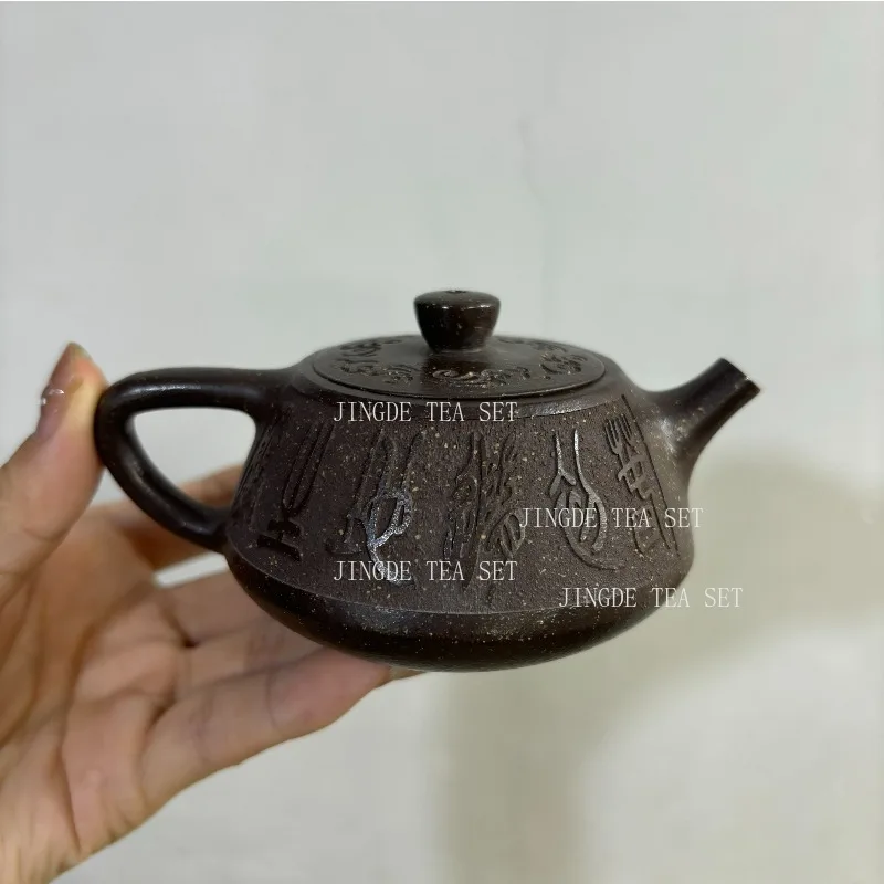 

100ml Classic Yixing Purple Clay Teapot Raw Ore Zhu Mud Beauty Teaware Handmade Filter Tea Pot Tradition Zisha Tea Infuser
