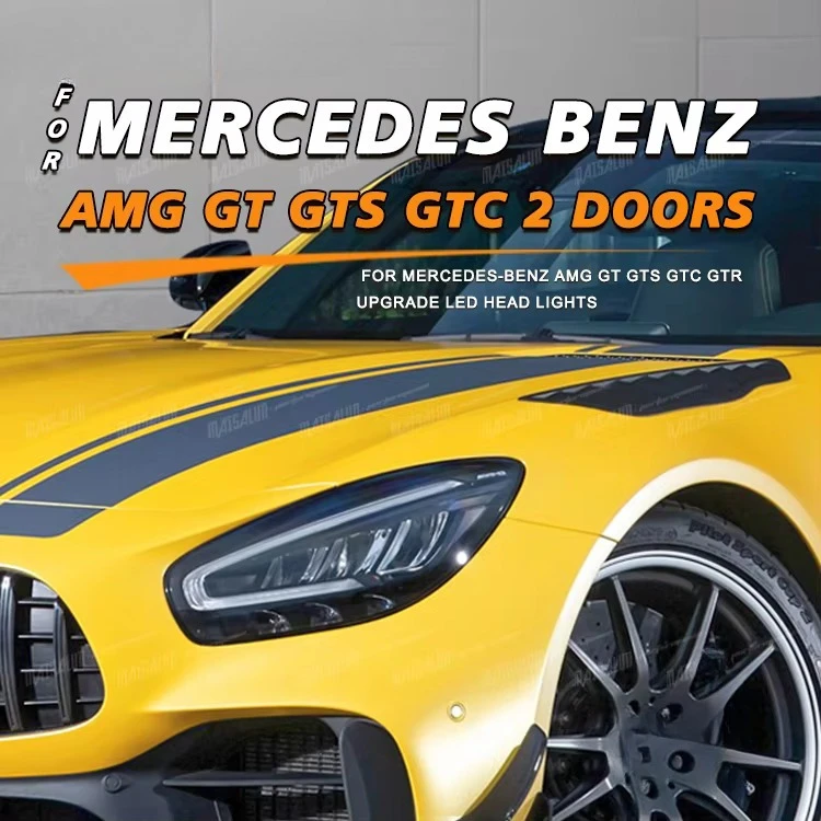 Plug-in Headlights Tuning  GTR PRO Style for Benz GT GTC GTS Headlight High Quality Car Headlight Cart Accessories