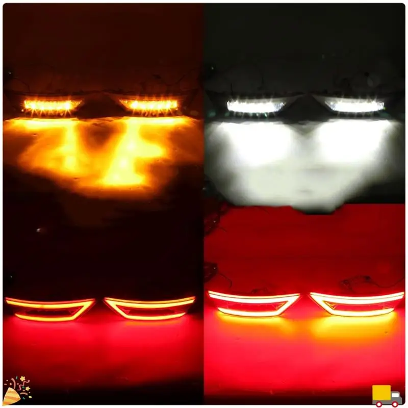 المصد الخلفي عاكس الضوء لفورد فوكس 2 MK2 هاتشباك Ecosport الهروب كوغا الخلفي النهار تشغيل الضوء