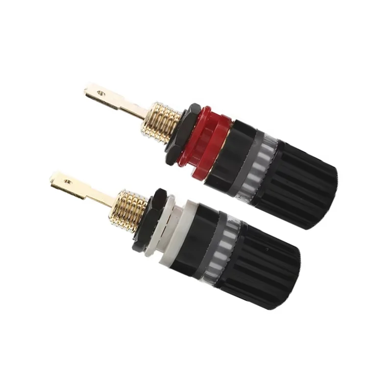 

A69ehigh-End Speaker Terminals Audiophile Amplifier Speaker Terminal Connector Banana Jack Sound Audio Connector Adapter