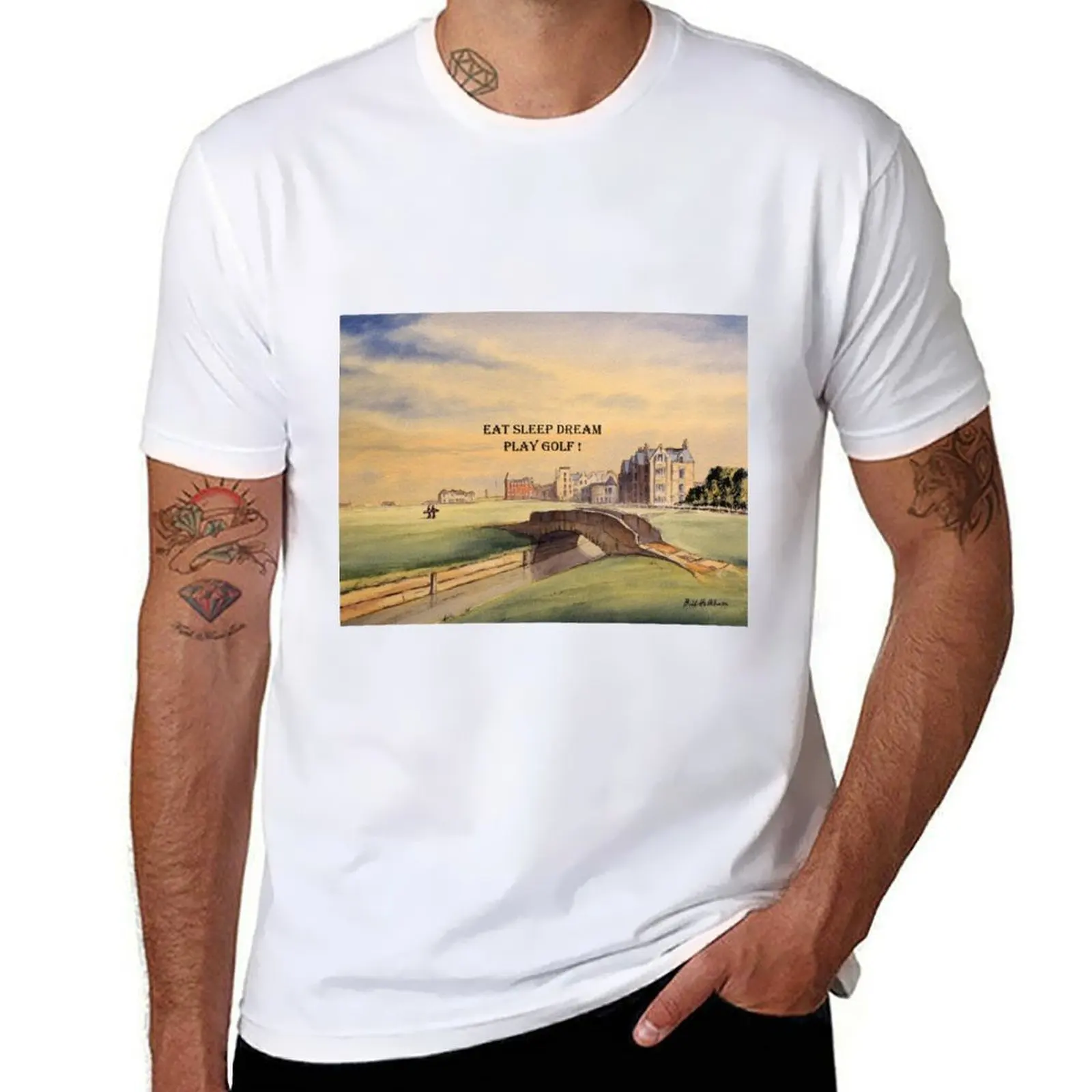 

EAT SLEEP DREAM PLAY GOLF! T-Shirt t shirt men 100% cotton luxury brand t shirt custom print T-Shirt