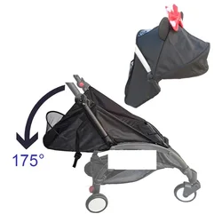 COLU KID® Baby Stroller Accessories Canopy Hood Sunshade 175° Seat Cushion Cotton Liner Pad for Babyzen Yoyo2 Yoya YOYO 2