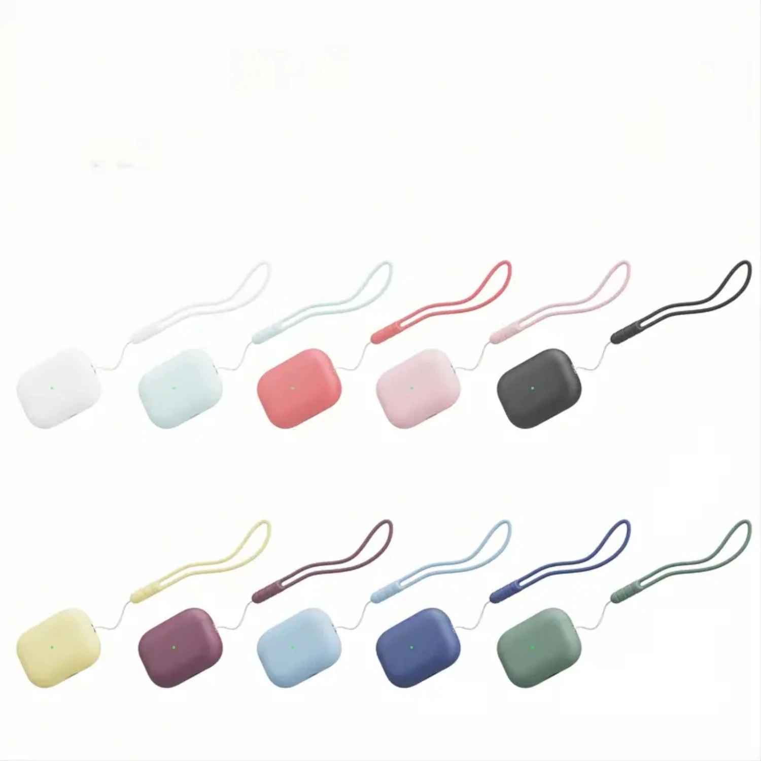 حافظة مضادة للماء من السيليكون المقاوم للصدمات ومضادة للفقدان لهاتف 2022 AirPods Pro الجيل الثاني