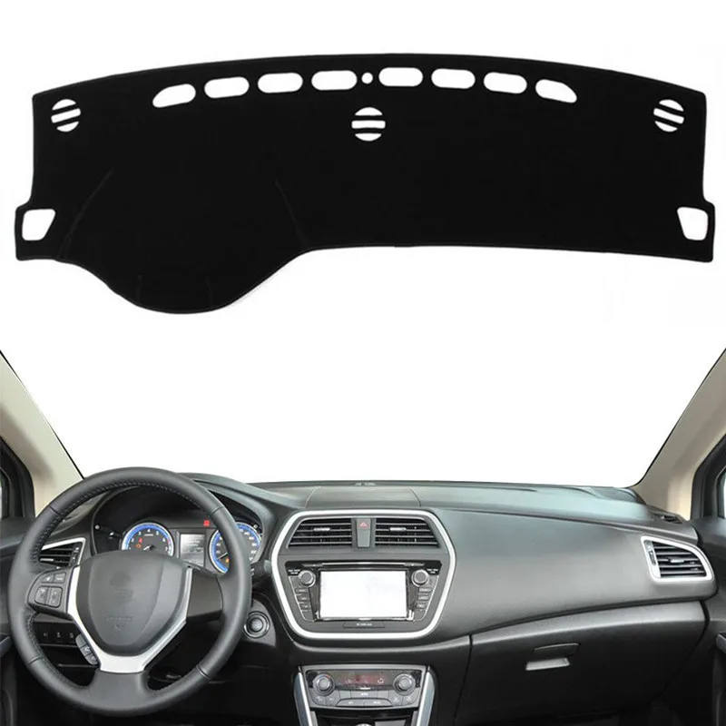 For Suzuki SX4 S-Cross 2014 2015 2016-2019 Dashmat Dashboard Cover Pad Mat Anti-Slip Sunshade Protect Carpet Rug Car Accessories