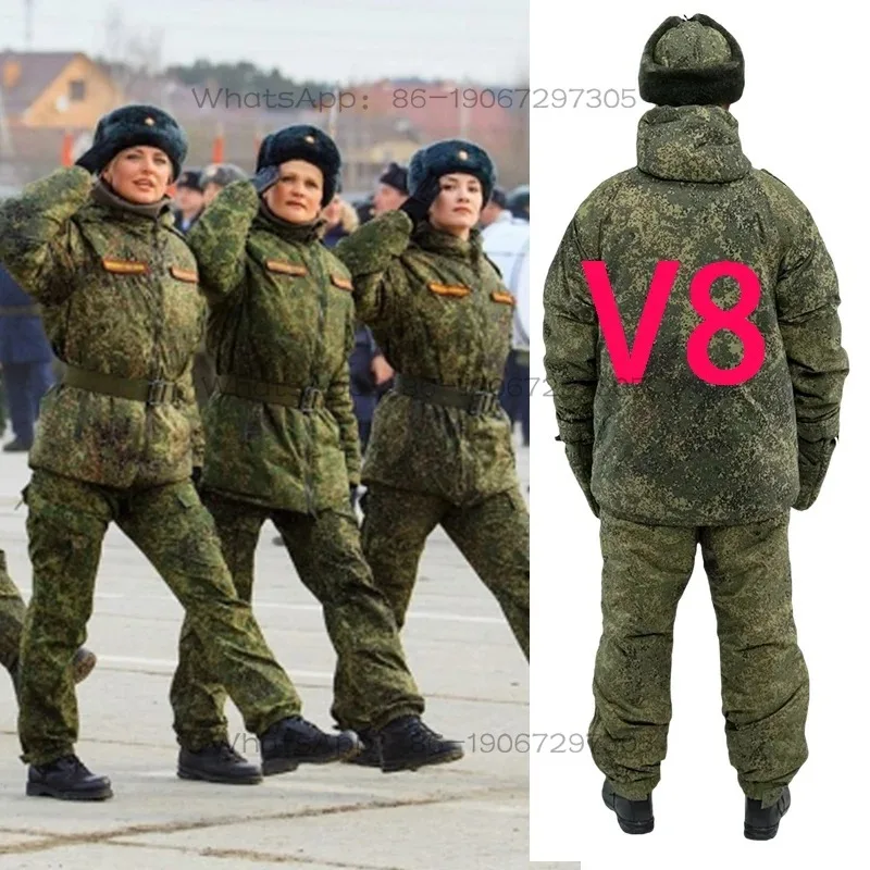 

Outdoor LV8 Cotton Jacket Warm Set VKBO P Cotton Cold Jacket Pants Set