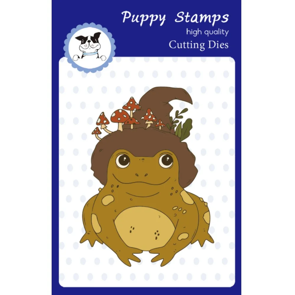 

PUPPY STAMP Halloween Frog Mushrooms New Metal Cutting Dies for Decorating Scrapbook Diy Paper Gift Card Album Embossing Craft