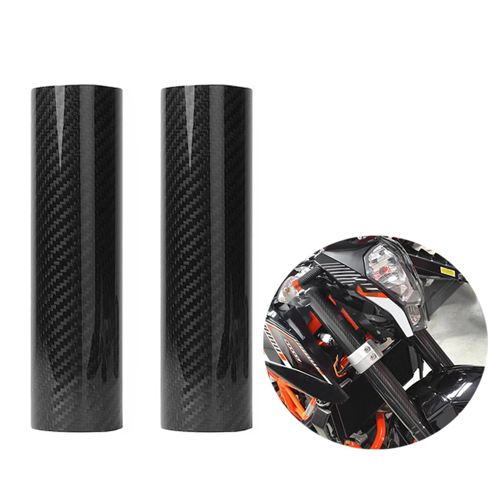 Motorcycle Carbon Fiber Adjustable Front Fork Shock Guard Protector For BMW G450X G650X F800GS HP2 ENDURO MEGAMOTO 2004-2010