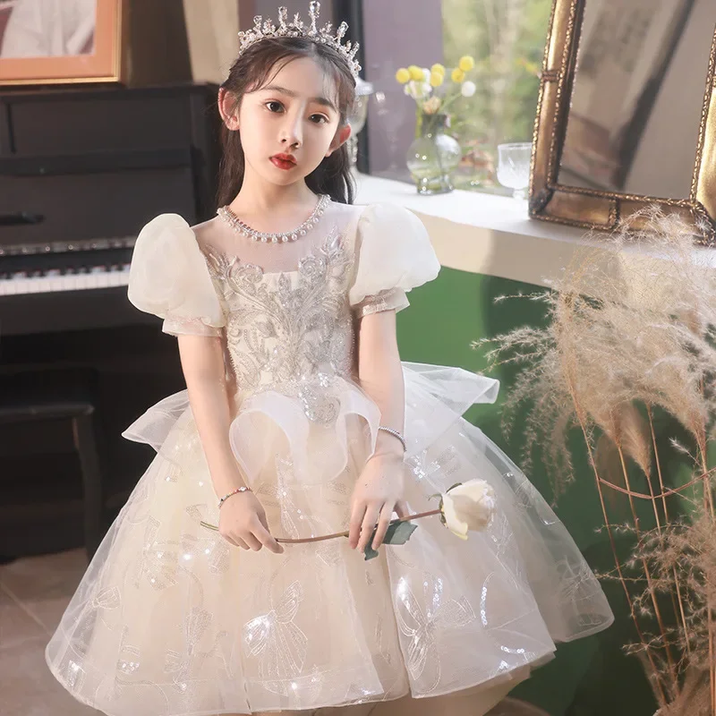 Brides Wedding Dresses  Graduation Dresses for Formal Occasions Luxury Girl Children's Dress Sukienka Ball Gowns Party Gala