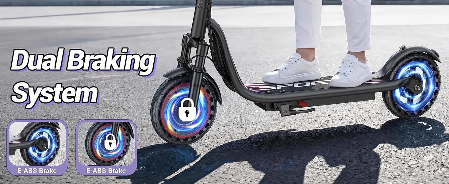 Electric Scooter for Adults Teens, Folding E Scooter with 350W Motor 19 Mph Top Speed, Max 19-23 Miles Long Range, 8.5''Solid Tires Commuting Scooters with Front Suspension , APP Control