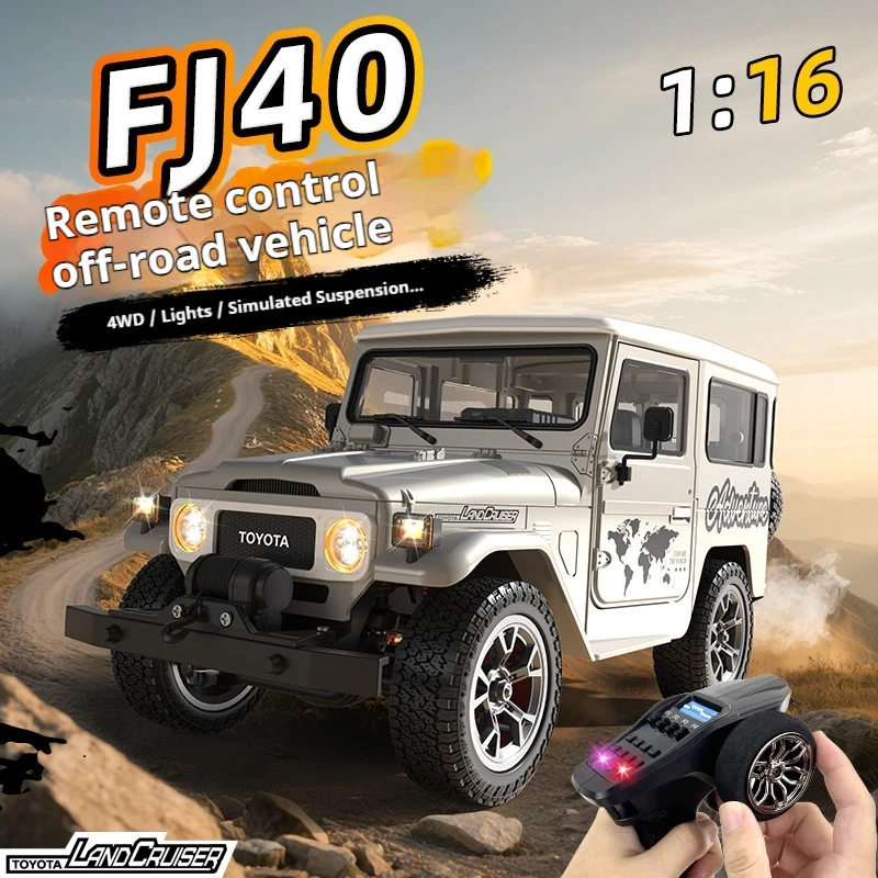 Hg4-211 1/16 Struttura Metallica Fj40 Simulazione Auto Telecomandata Giocattolo Per Bambini Con Verricello Regalo Di Natale Adatto Per Principianti