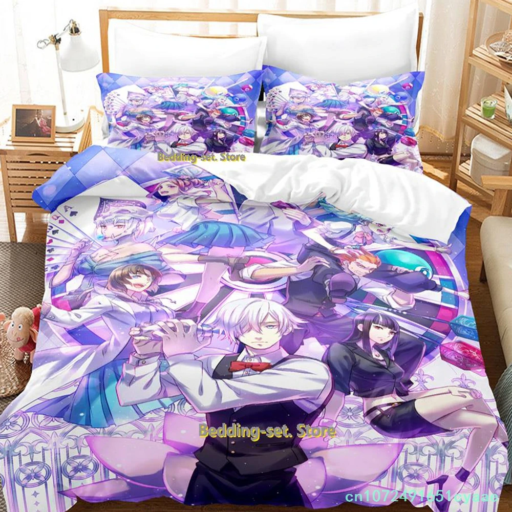 2023 Death Parade Bedding Set Single Twin Full Queen King Size Bed Set Adult Kid Bedroom Duvetcover Sets Anime Parure De Lit Bed