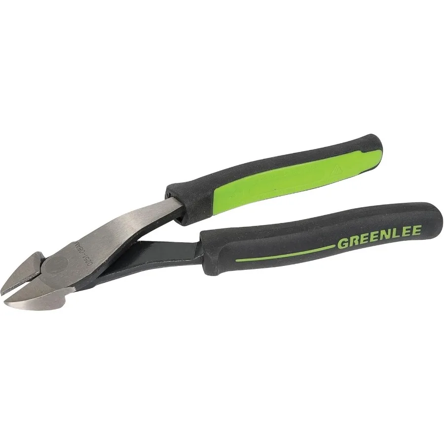 Greenlee 0251-08AM High Leverage Diagonal Cutting Pliers Angled Molded Grip 8