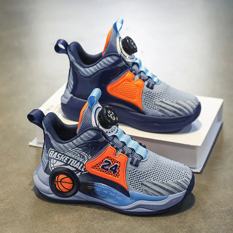 Lightweight breathable non-slip boys and girls children's basketball shoes Fashion cool children's shoes