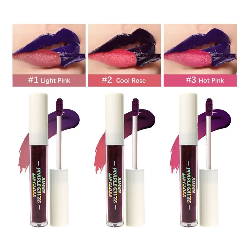 Langanhaltender, matter Lipgloss und Lippenstift, wasserfest, mattes Lippen-Make-up in Rosa, Burgunderrot, Nude – perfekt für Weihnachtsgeschenke.