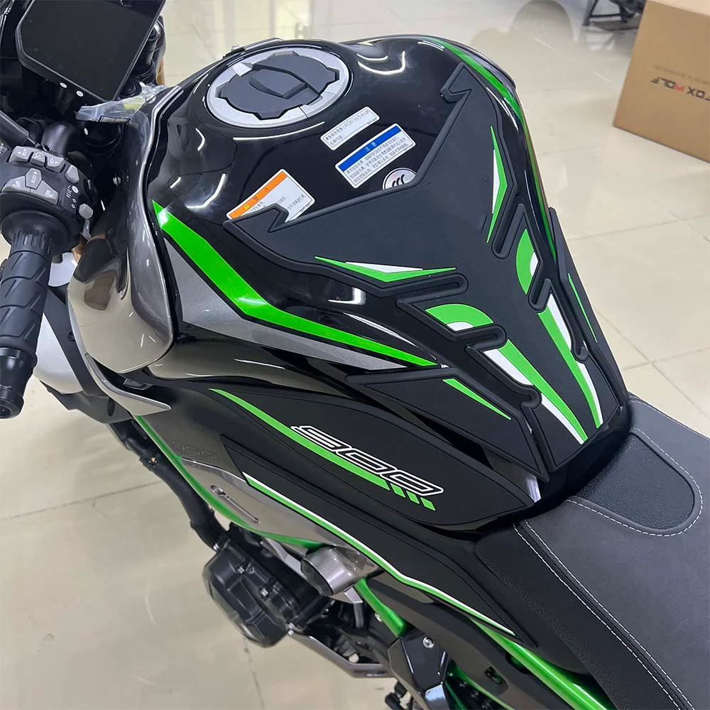 For Kawasaki Z900 Z900SE 2025- Rubber Fuel Tank Protective Stickers Anti-Slip Moto Decals Accessories KawasakiZ900 2025-