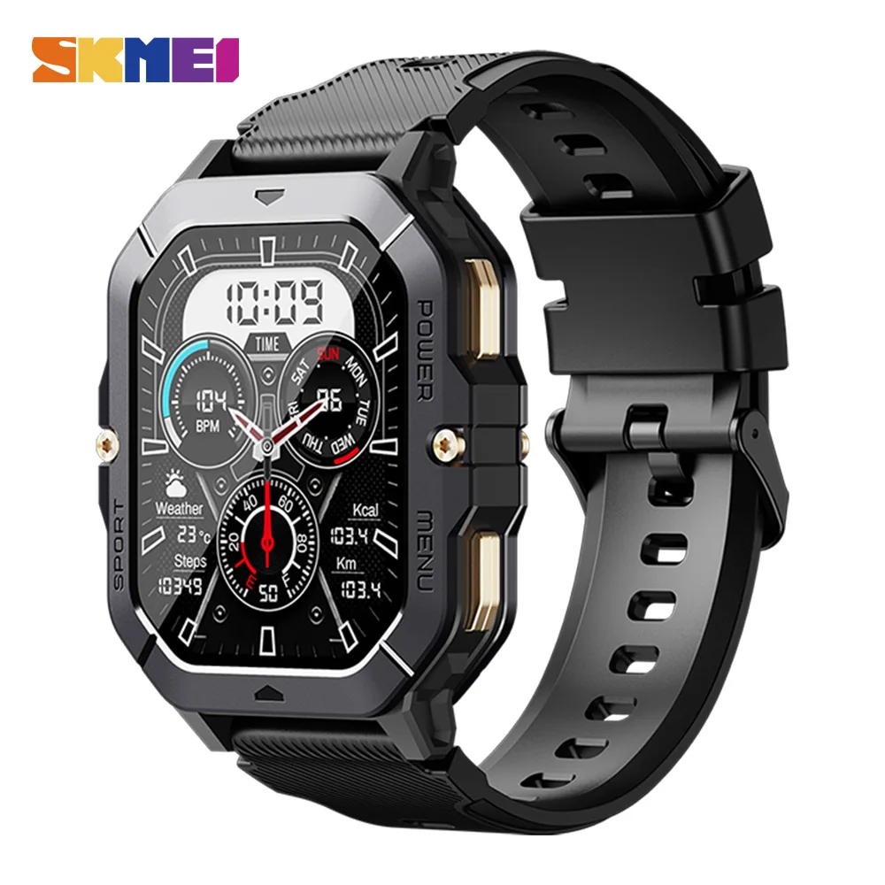 

SKMEI 410mAh TFT Smartwatch 2.02 inch 3ATM Waterproof Reduce Atress And Help Sleep Bluetooth Call Smart Watch for android ios