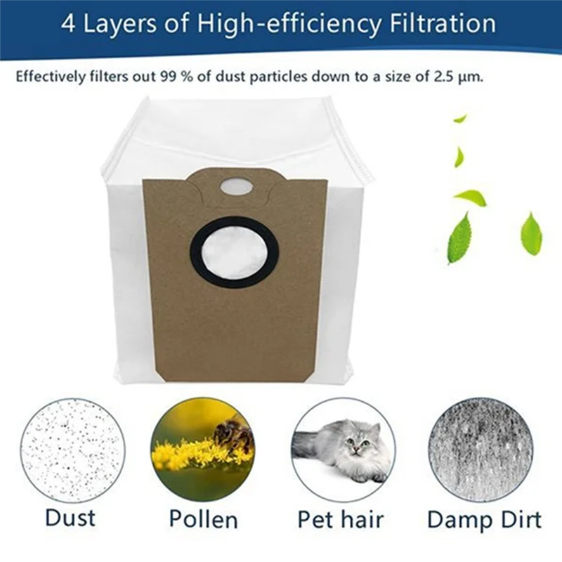 

【Flash Sale】16PCS Vacuum Cleaner Dust Bag Set For Cecotec Conga 2299 2499 7490 8290 Vacuum Cleaner Accessories Replacement