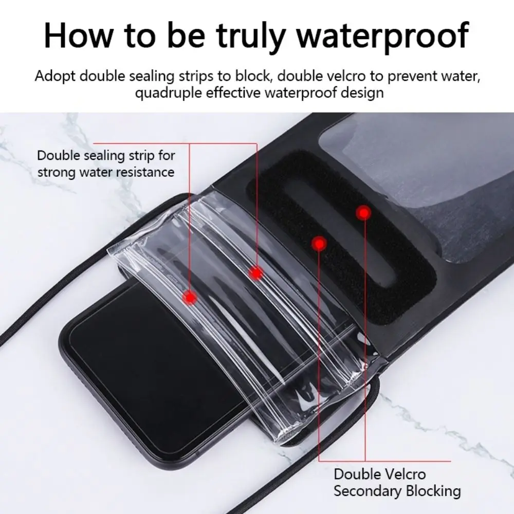 

Прочная сумка для дайвинга, водонепроницаемый чехол для телефона с ремешком, подвесная сумка для телефона, чехол для мобильного телефона, универсальный чехол для телефона