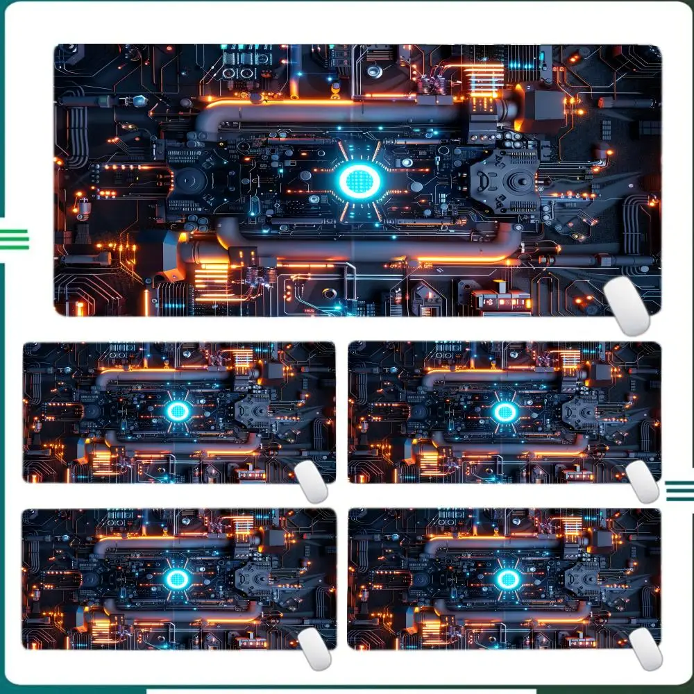

Крутая технология Коврик для мыши Игровые аксессуары Офисная геймерская клавиатура Настольный коврик Нескользящий коврик для ноутбука 900x400 мм Большой коврик для мыши