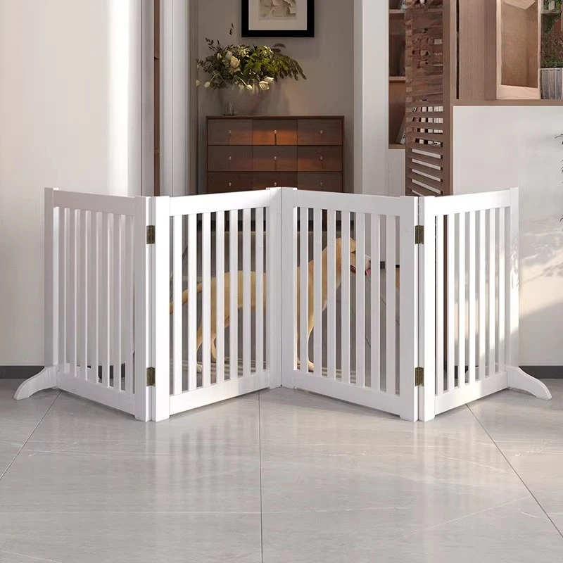 

Playpen Grating Dog Fence Supplies Balcony Modular Plastic Dog Fence Retractable Wooden Oversized Parc Pour Chien Dog Supplies