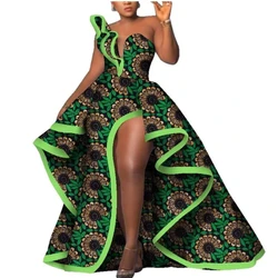 Dashiki sukienki imprezowe modna szata Africaine Ankara kwiatowy Print Maxi długie sukienki bez ramiączek sukienki afrykańskie dla kobiet WY6981