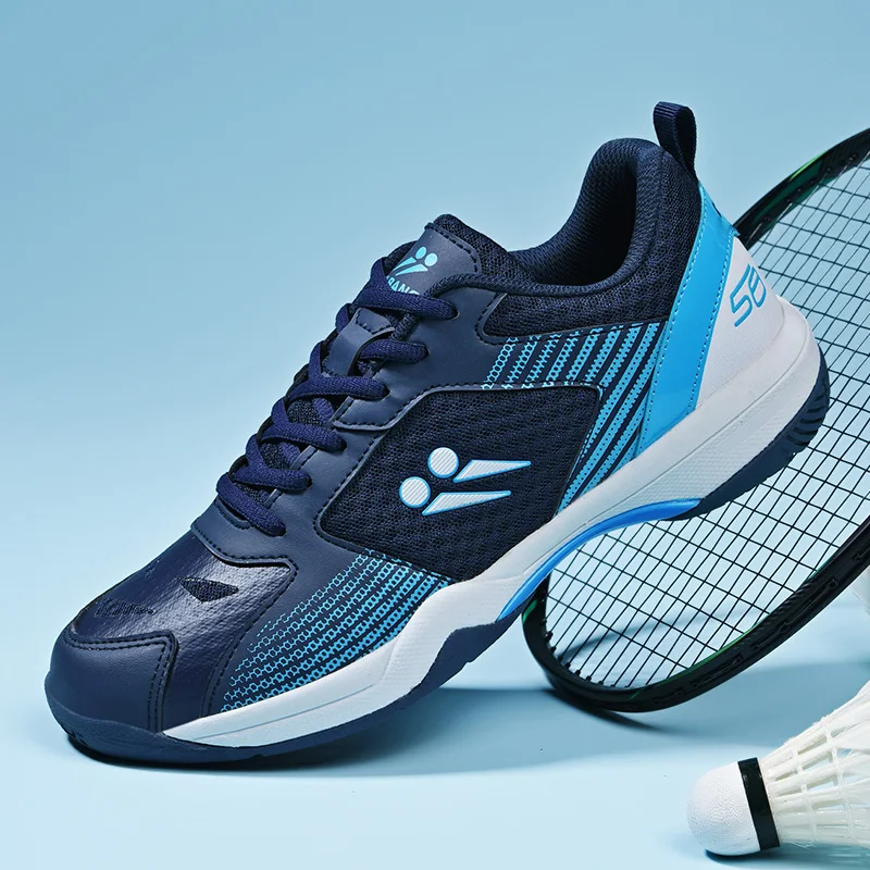 

2025 New Men Badminton Sneakers Breathable Badminton Footwear Non Slip Badminton Training Shoes Shock-Absorbant Outdoor Sneakers