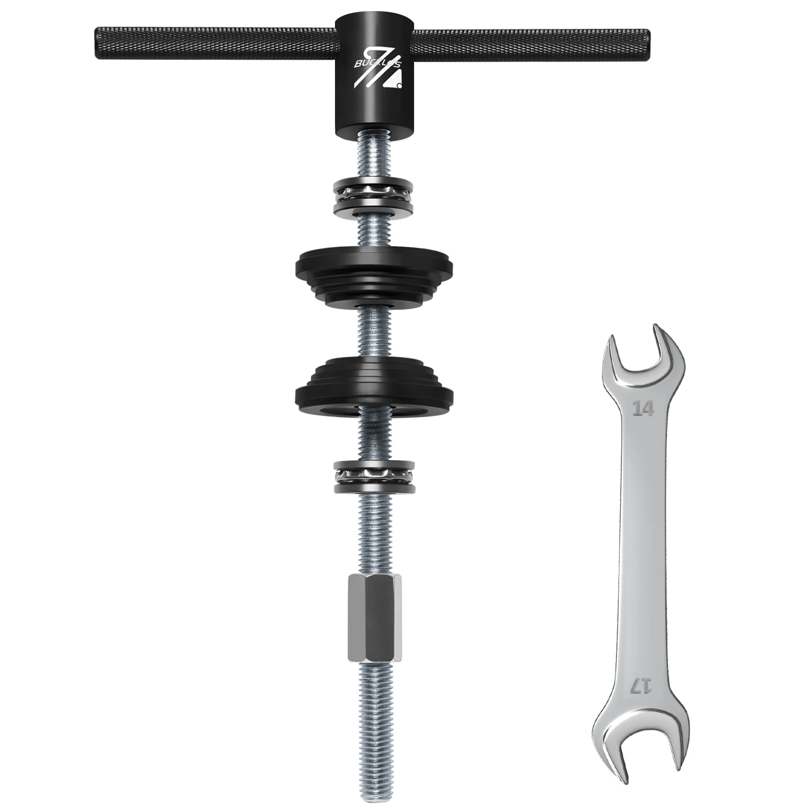 Bucklos Fietslagers Afzuigkap Installatie Tool Fiets Wielen/Naaf Bodembeugel Pers Set Bb As Soft Tail Frame Reparatie Kit
