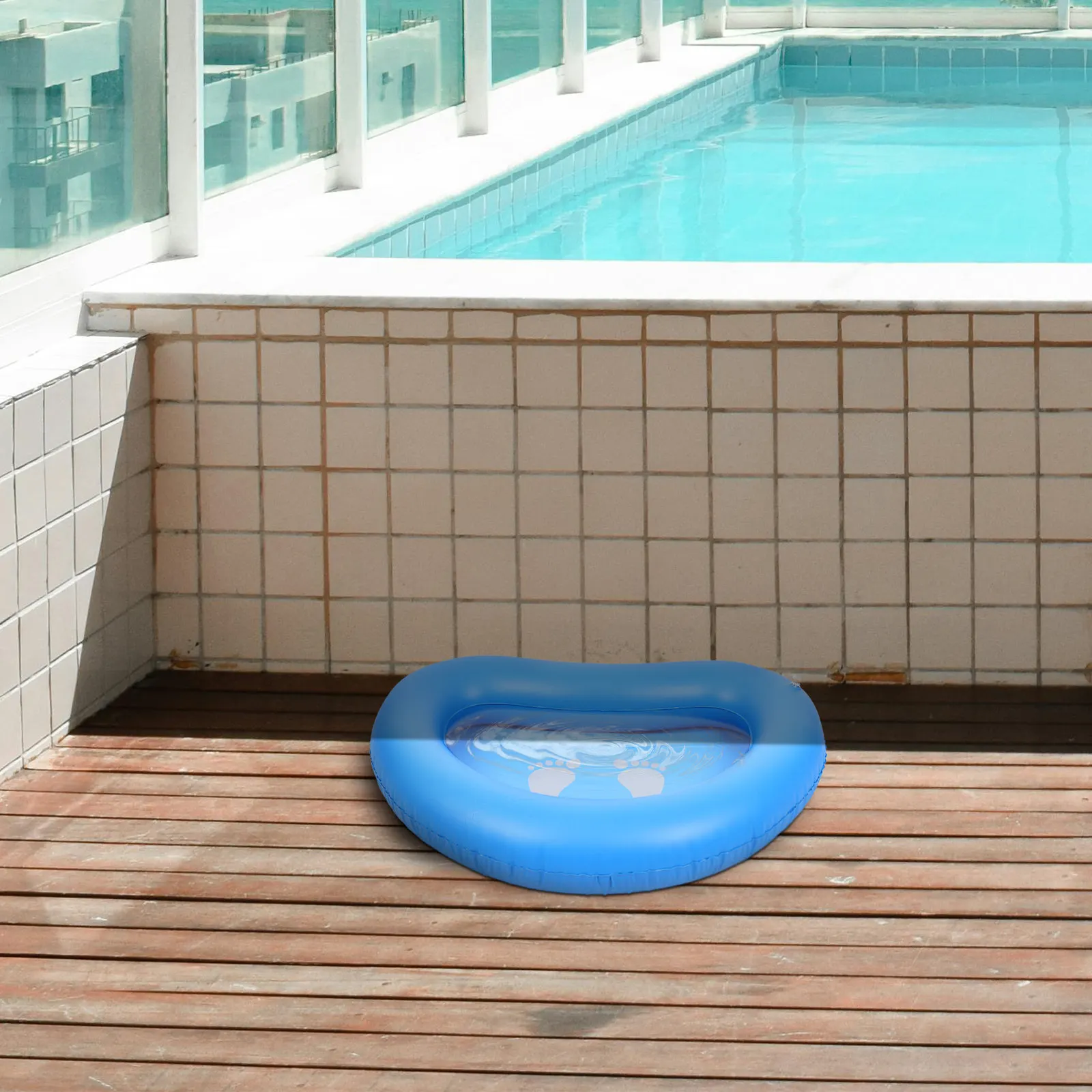 

Надувная ванночка для ног с функцией легкого надувания и сдувания, портативная складная ванна для ног для кемпинга и использования у бассейна