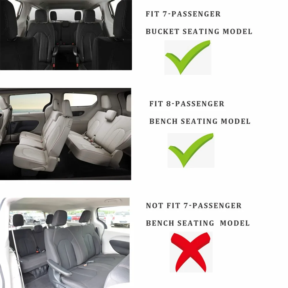 3D TPE Floor Mats + Cargo Liner Set for 2017- 2026 Chrysler Pacifica All Weather