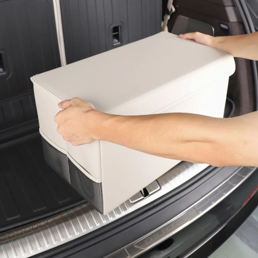 

Для Denza N9 багажник кожаный ящик для хранения складные принадлежности для модификации интерьера оригинальный цвет автомобиля ящик для хранения большой емкости