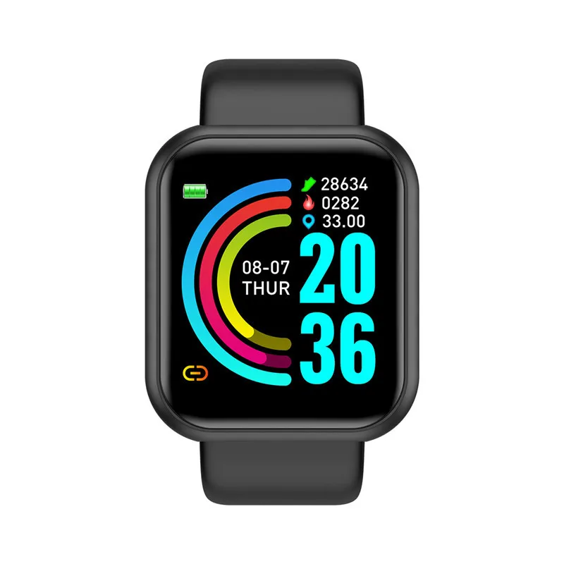 Smart Watch voor dames heren polshorloge Bluetooth aangesloten telefoonspeler Muziek Fitness Sportarmband Slaapmonitor Digitale horloges