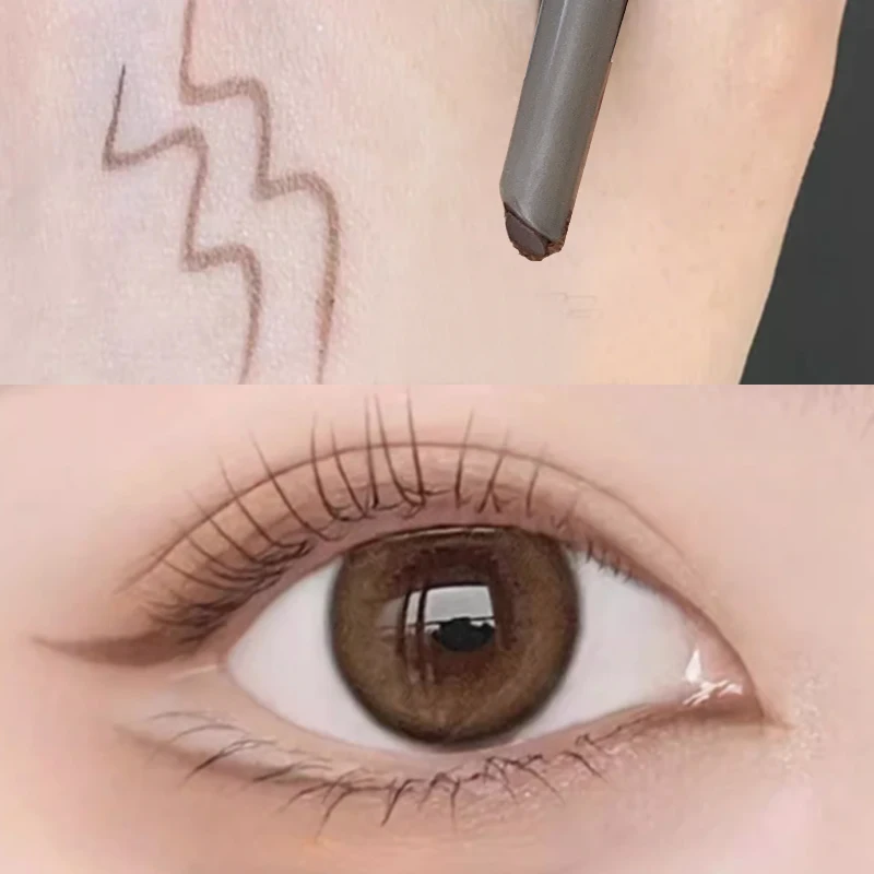 Wodoodporny żel do konturowania oka ołówek szybkoschnący matujący wygładzający Eyeliner długotrwały leżący długopis jedwabnik koreański pigmenty makijaż oczu