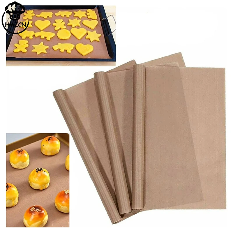 1pcs Baking Mat Sheet 40*60 30*40cm Resuable Resistant Oven Liner Sheet Oil-proof Baking Paper Non-stick Kitchen BBQ Baking Tool