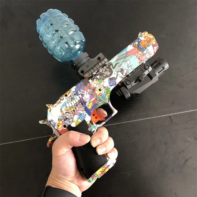 Desert Eagle burst water bomb toy gun for boys and girls outdoor crystal bomb electric toy gun children's toy gift