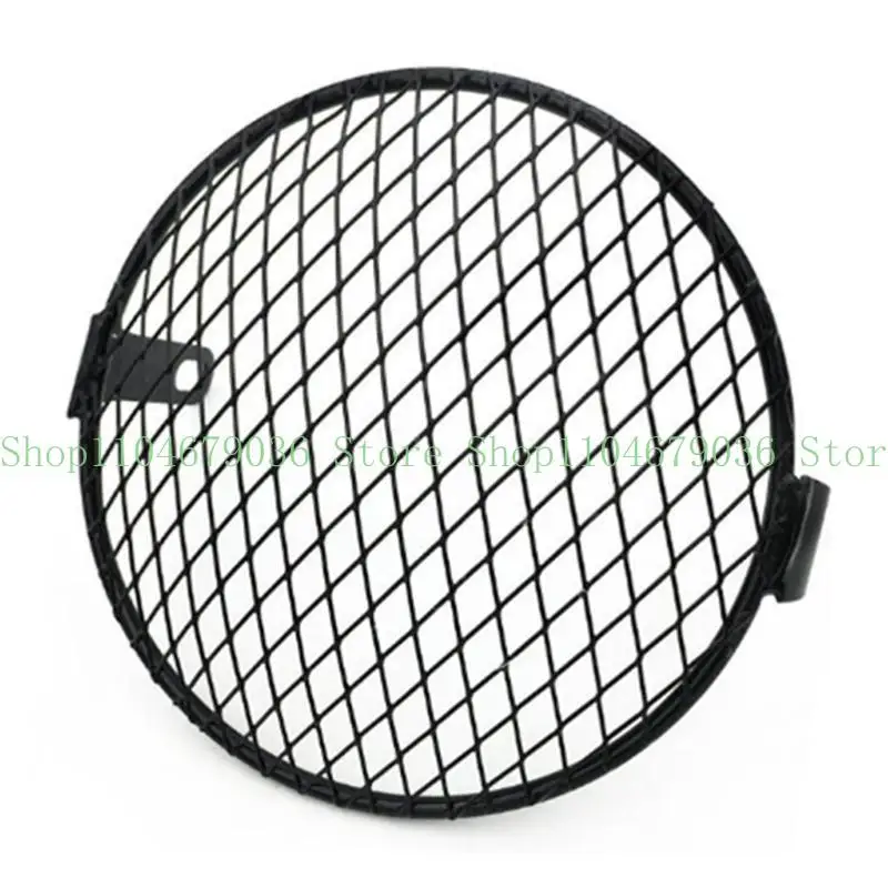 652F Motorcycle Headlight Protector Guard Grille Vintage Lampshade Cycling Equipment